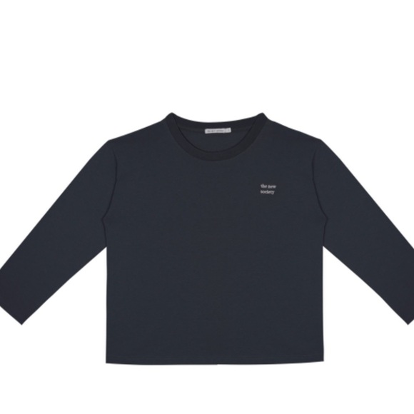 The New Society Tops - Women's Black Long Sleeve Tee